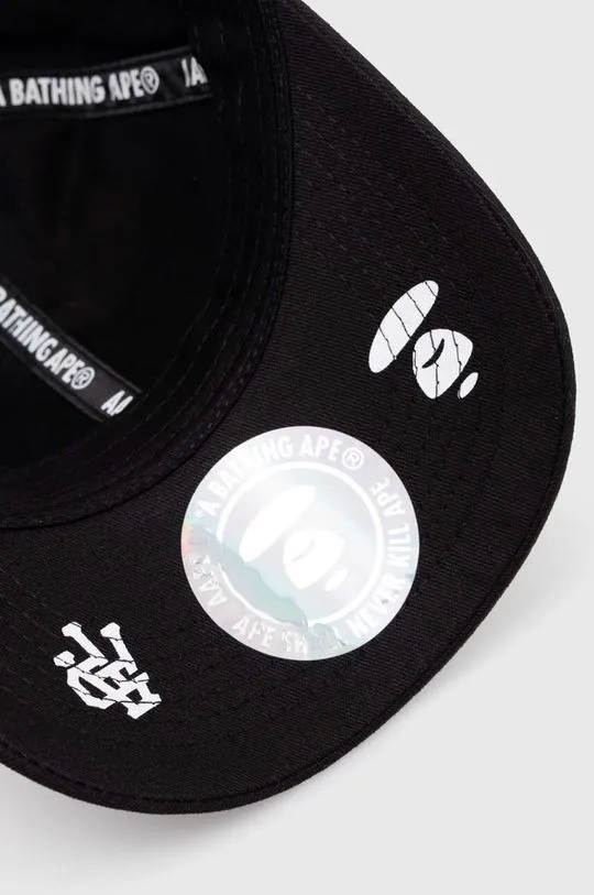 AAPE cotton baseball cap black color AAPCPM5260XXM