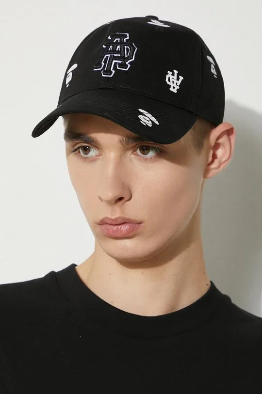 AAPE cotton baseball cap black color AAPCPM5260XXM