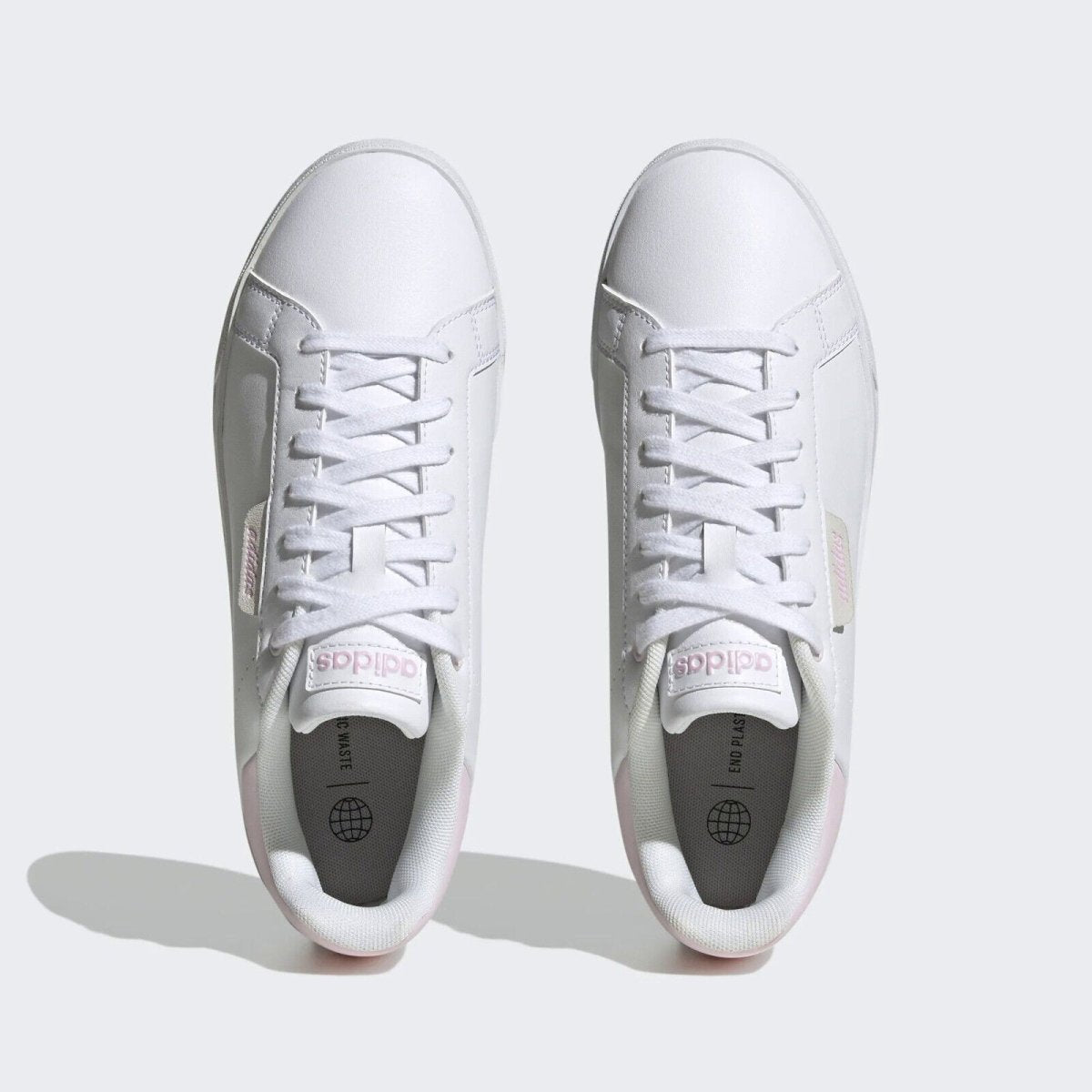 ADIDAS WOMEN'S COURT SILK WHITE/PINK SHOES