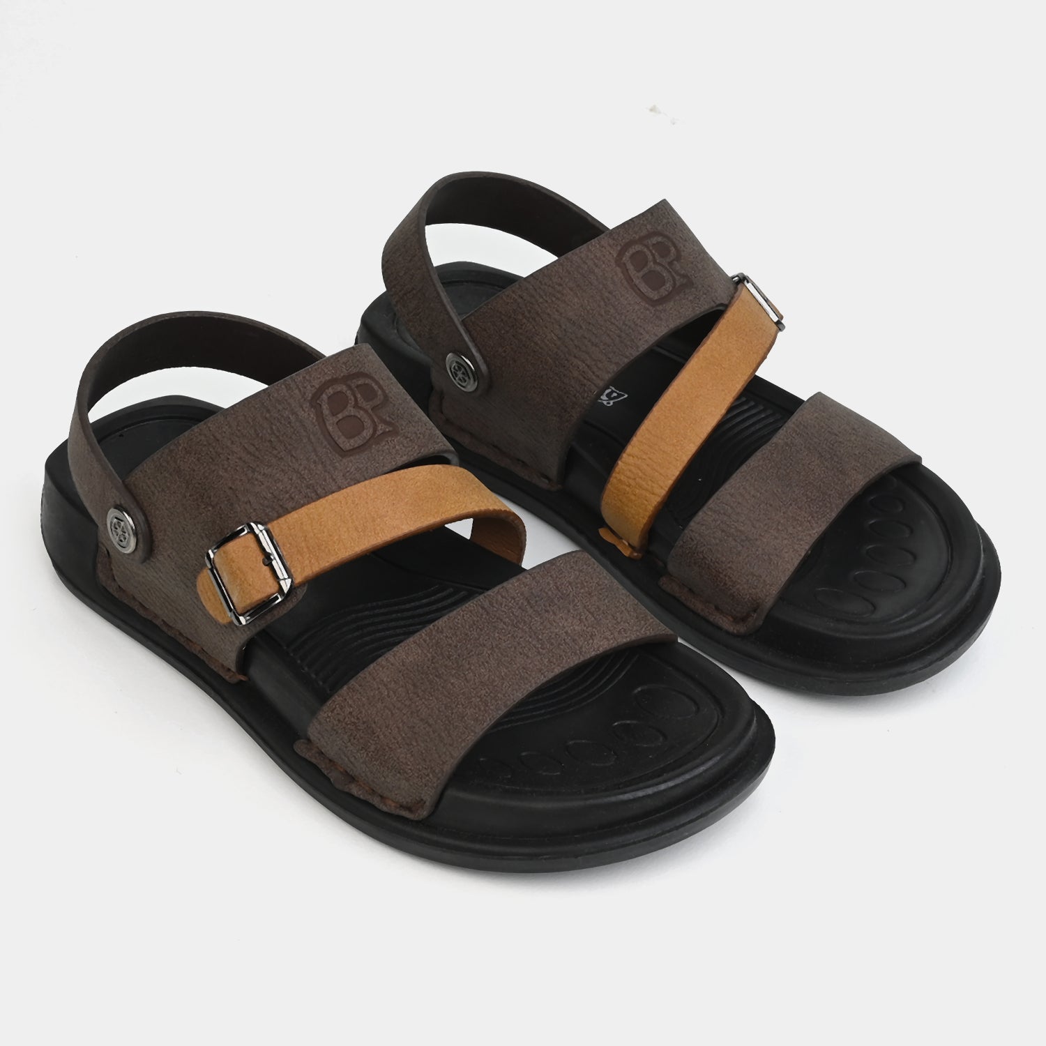 Boys Sandal P-ART2-Mustard/Brown