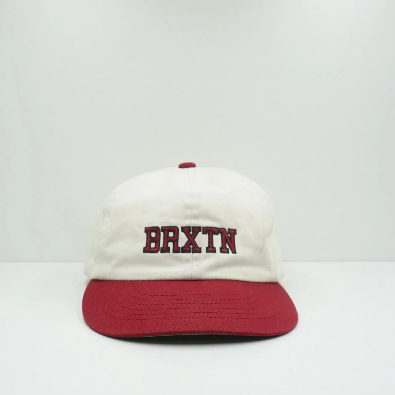 Brixton Red White Snapback Cap