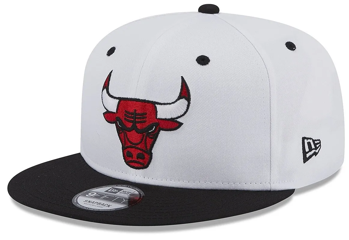 cap New Era 9FI White Crown Patch NBA Chicago Bulls - White/Black - men´s