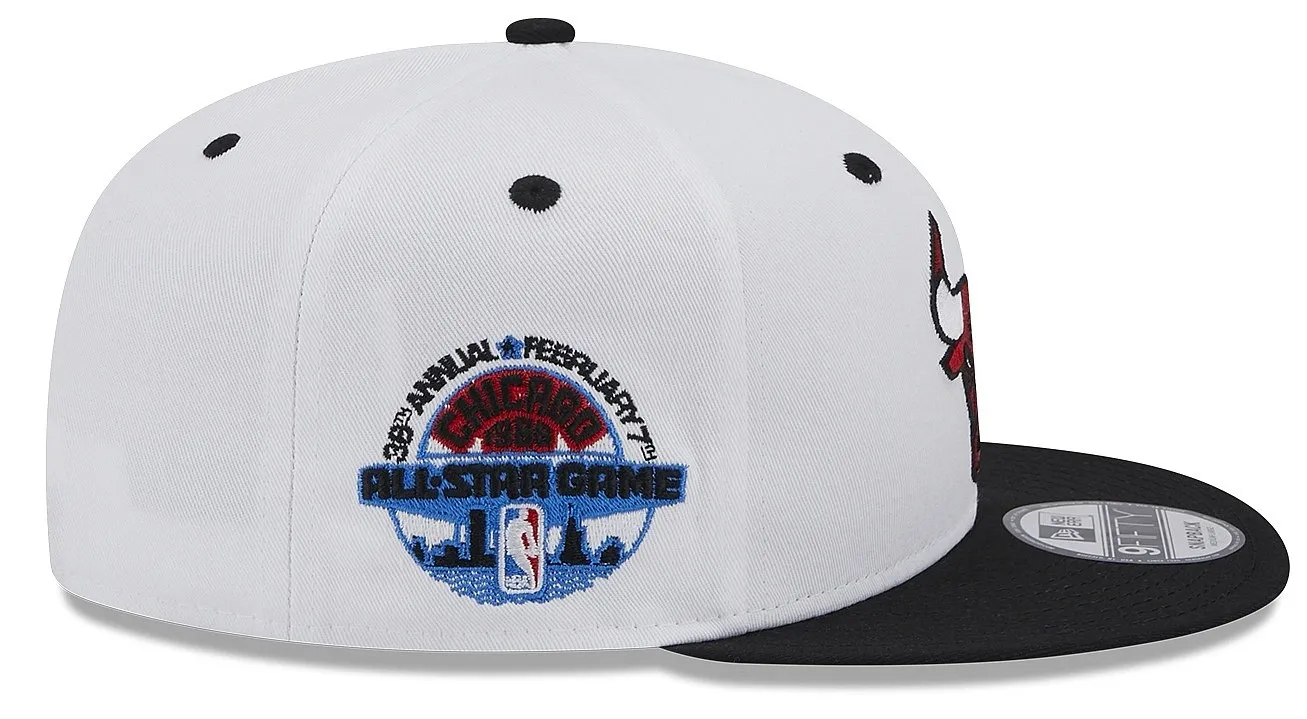 cap New Era 9FI White Crown Patch NBA Chicago Bulls - White/Black - men´s