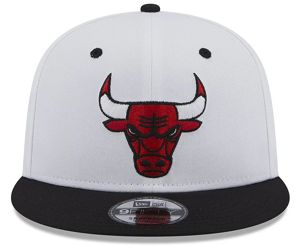 cap New Era 9FI White Crown Patch NBA Chicago Bulls - White/Black - men´s