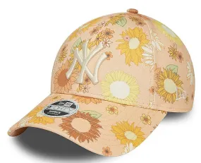 cap New Era 9FO Floral Aop MLB New York Yankees - Peach/White - women´s