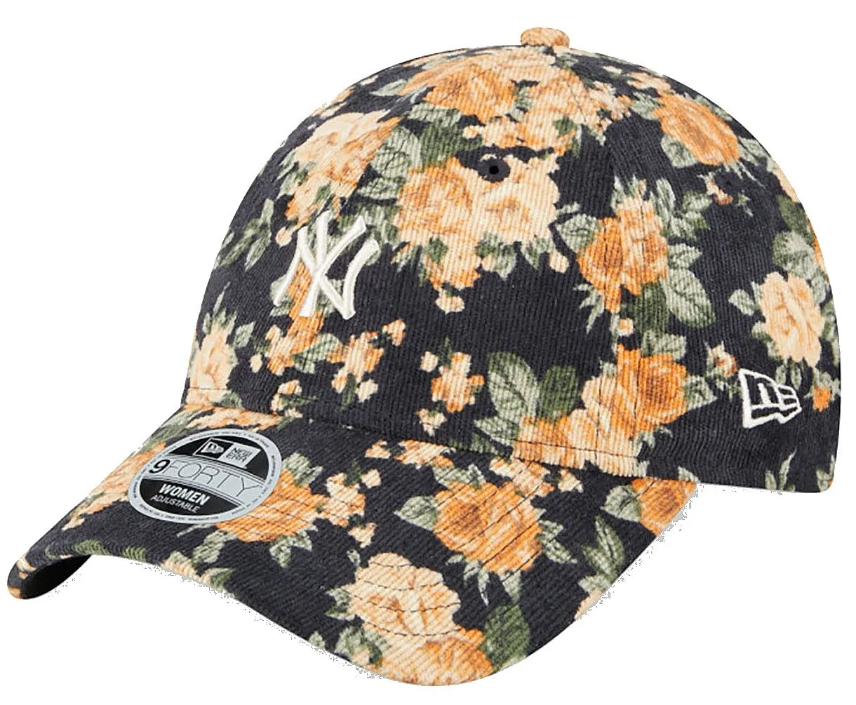 cap New Era 9FO Floral Cord MLB New York Yankees - Navy/White - women´s