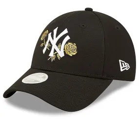 cap New Era 9FO Floral Metallic MLB New York Yankees - Black - women´s