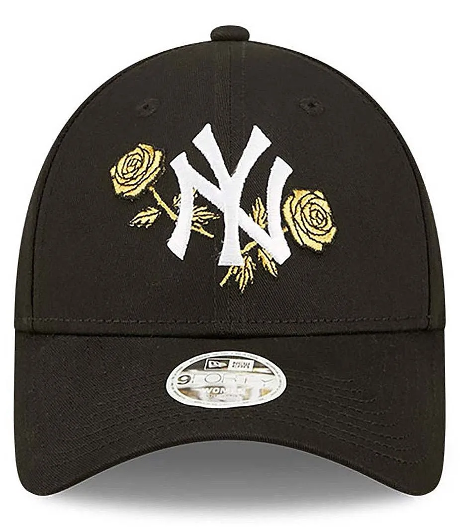 cap New Era 9FO Floral Metallic MLB New York Yankees - Black - women´s