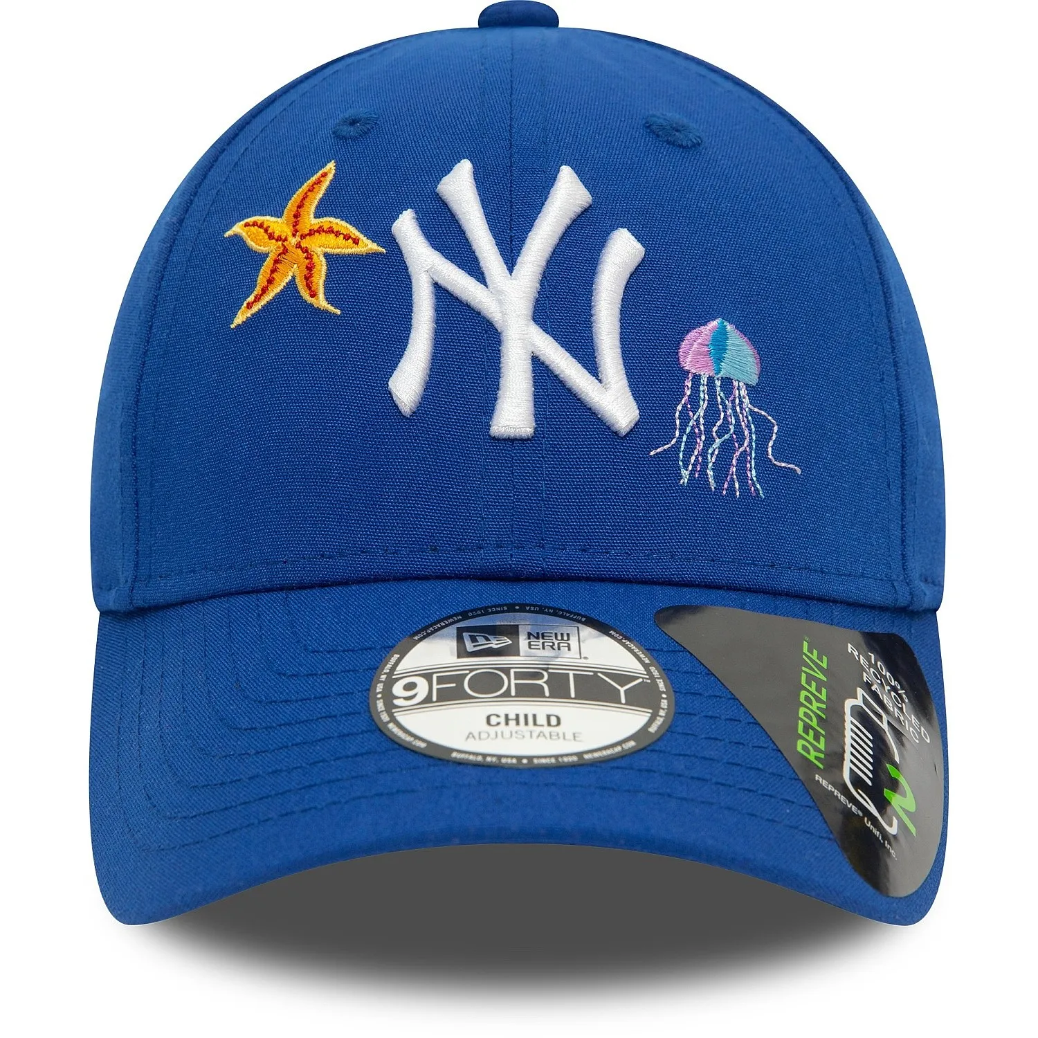 cap New Era 9FO Recy Icon Repreve MLB New York Yankees Child - Royal Blue - kid´s