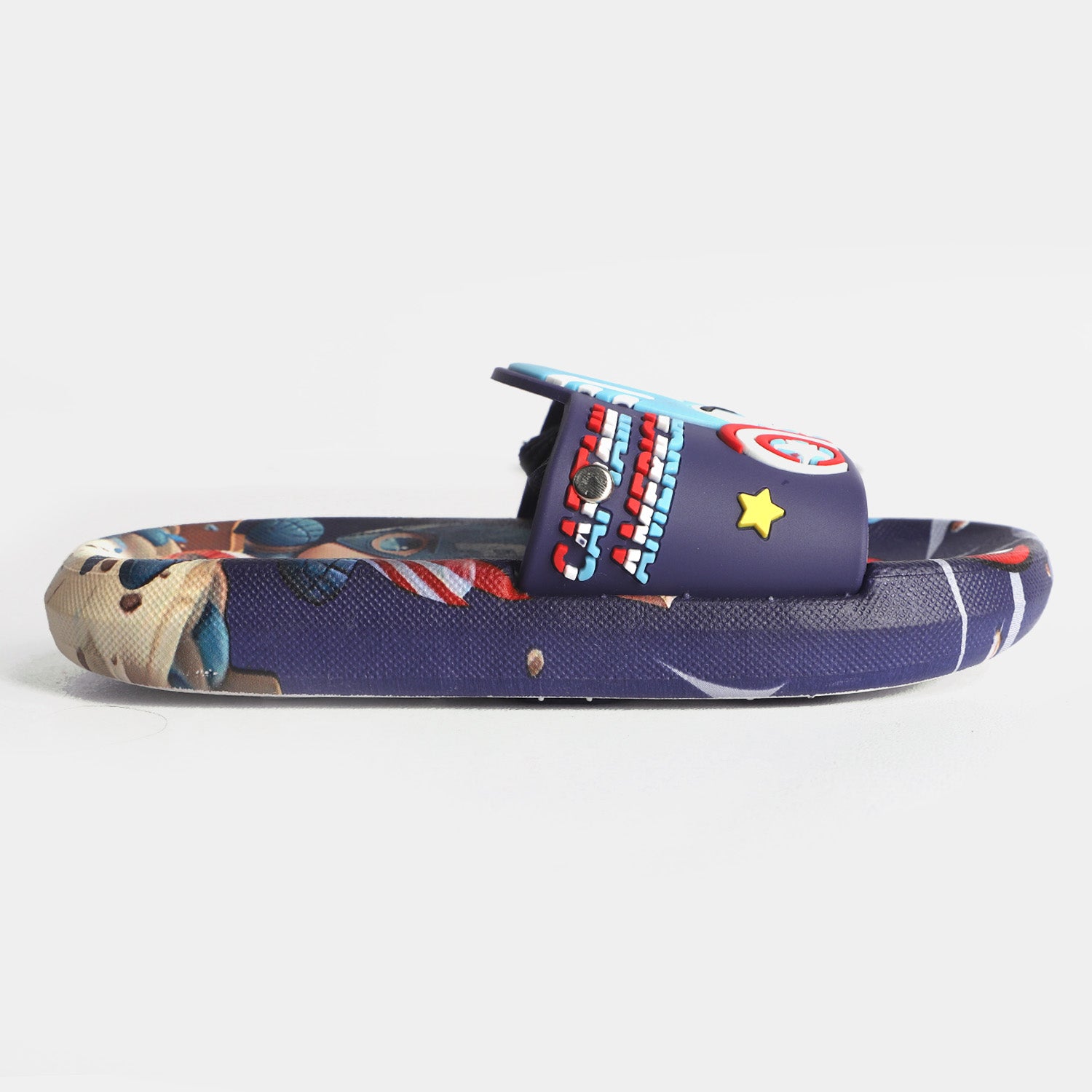 CHARACTER BOYS SLIPPERS -NAVY