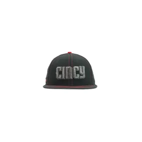 Cincinnati Reds City Connect Fitted Cap (Black/Red)