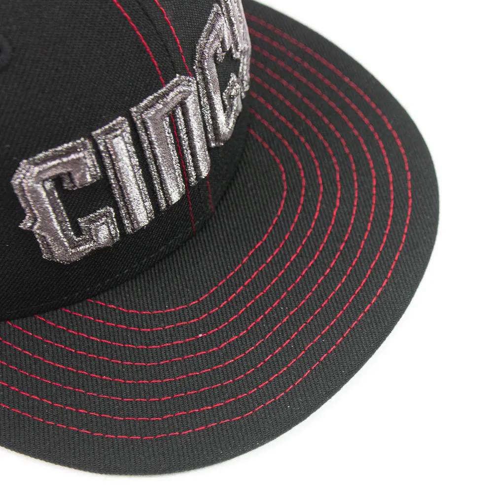 Cincinnati Reds City Connect Fitted Cap (Black/Red)