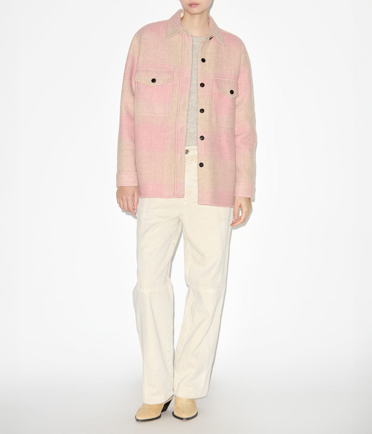 FAXON COAT- LIGHT PINK