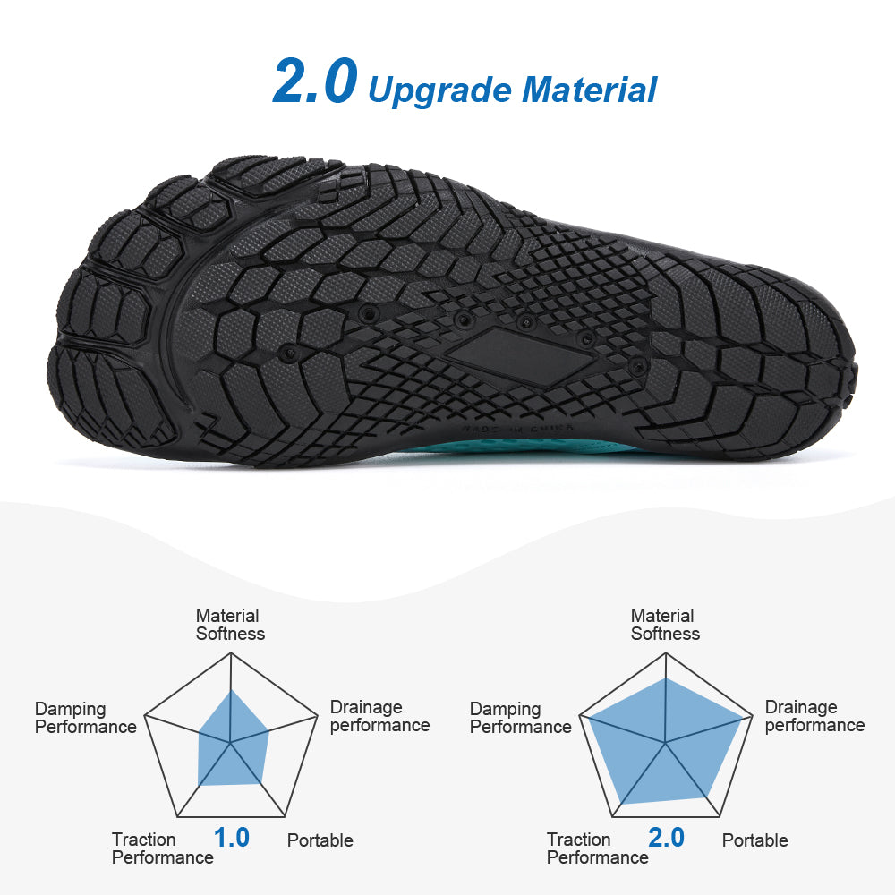 HIITAVE Water Shoes Barefoot Quick Dry Aqua Shoes Non Slip Breathable with Beach River Swim Pool Hiking for Men Women