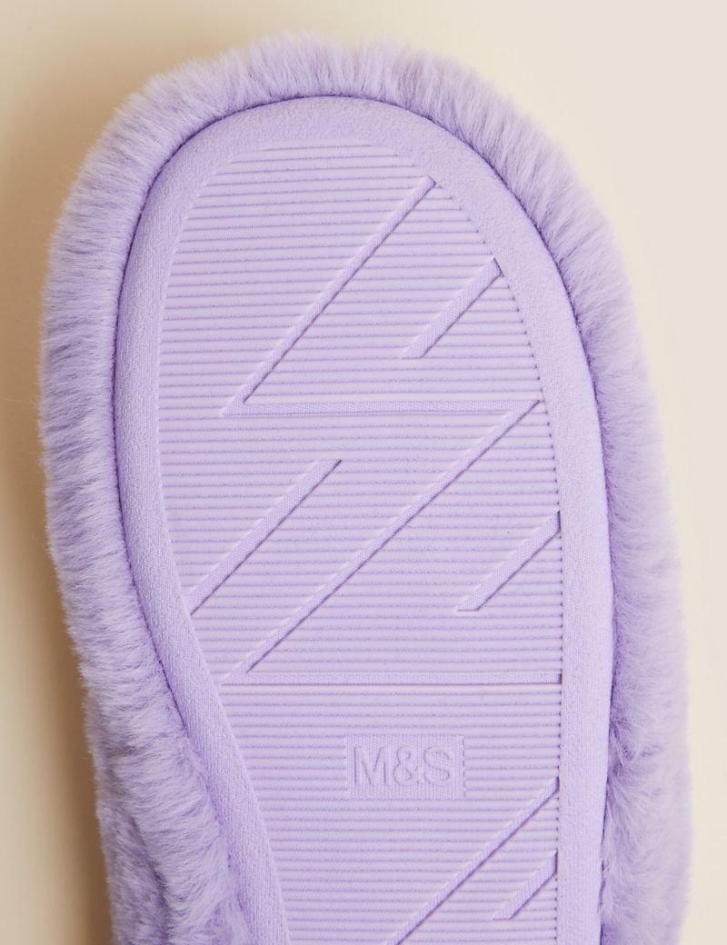 Kids' Faux Fur Slippers (13 Small - 6 Large)