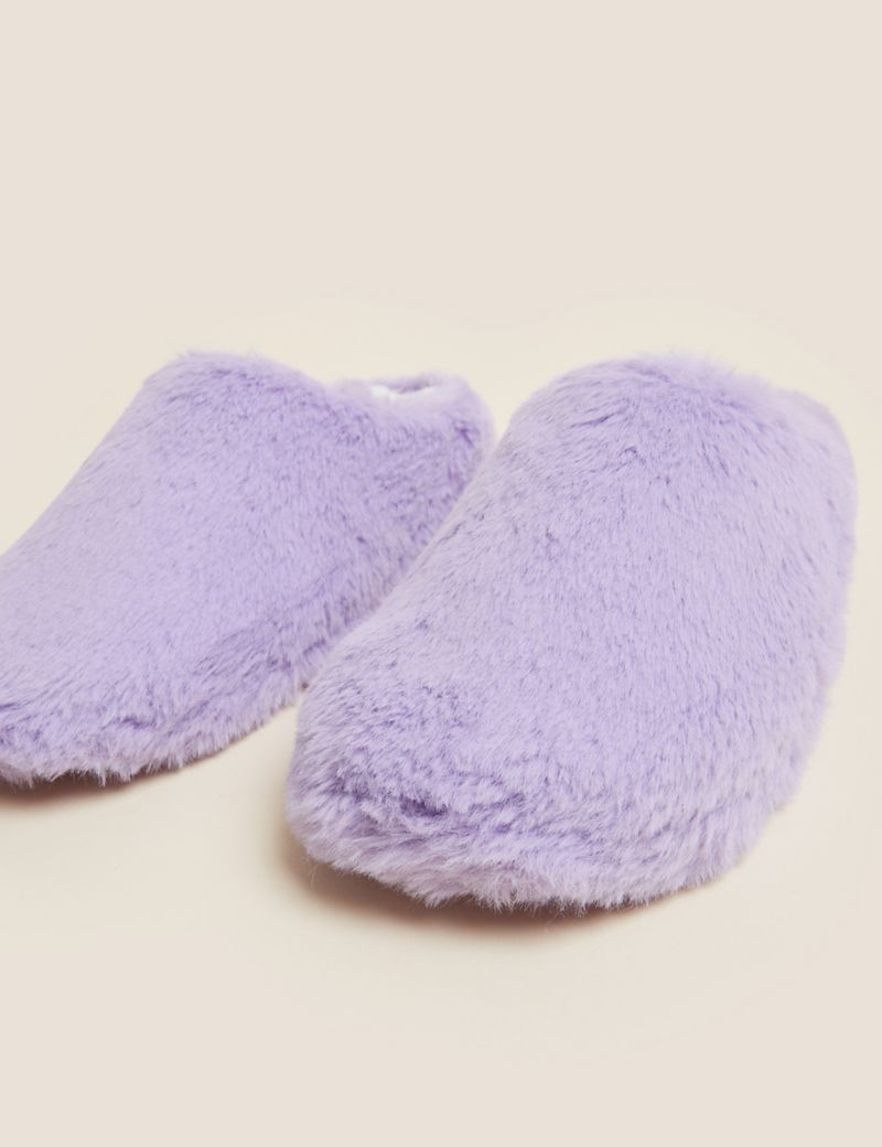 Kids' Faux Fur Slippers (13 Small - 6 Large)