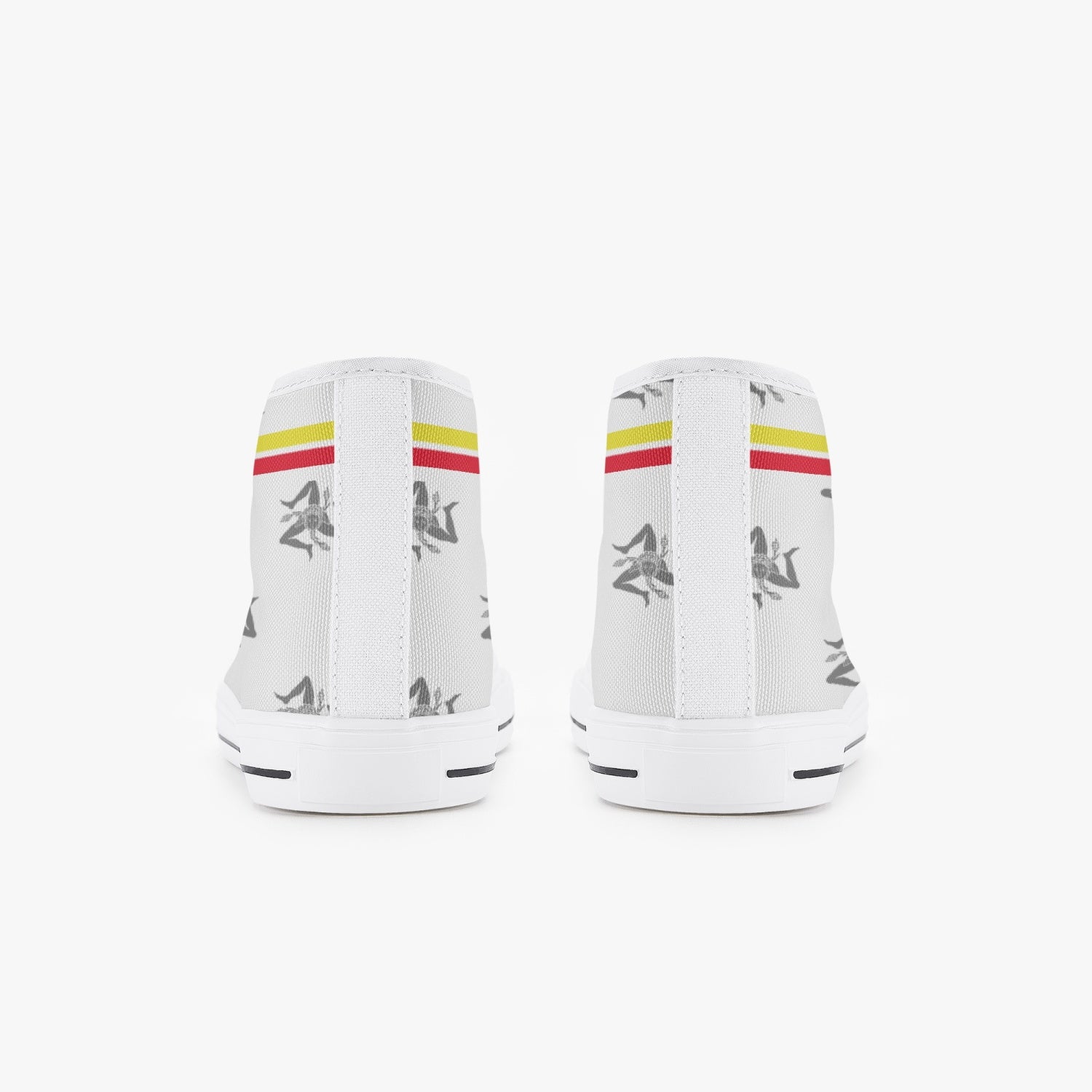 Kid’s High-Top Shoes Siclian pattern white