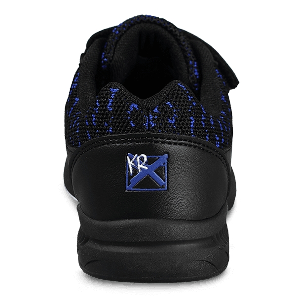 KR Strikeforce Youth Flyer Mesh Lite Velcro Black Royal Bowling Shoes