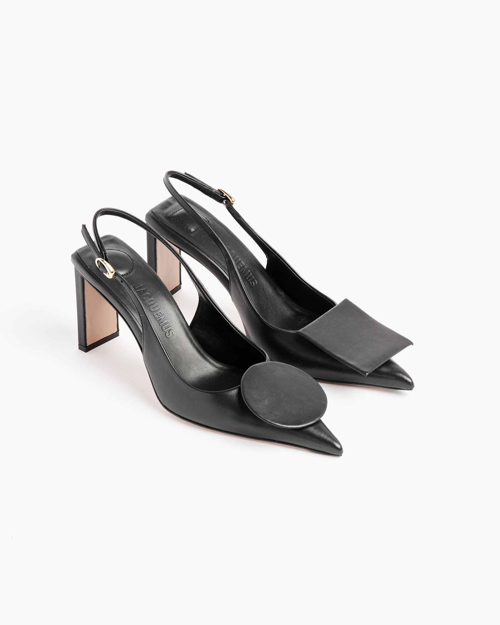 Les Slingbacks Duelo Haut Heels in Black