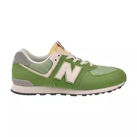 New Balance 574 Big Kids' Shoes Chive-white