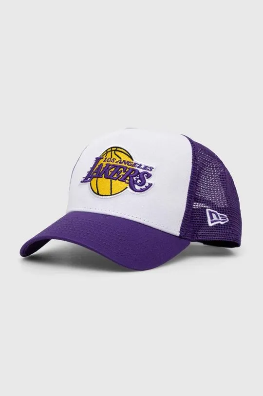 New Era baseball cap white color LOS ANGELES LAKERS