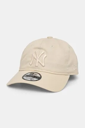 New Era cotton baseball cap NEW YORK YANKEES beige color with an application 60565106