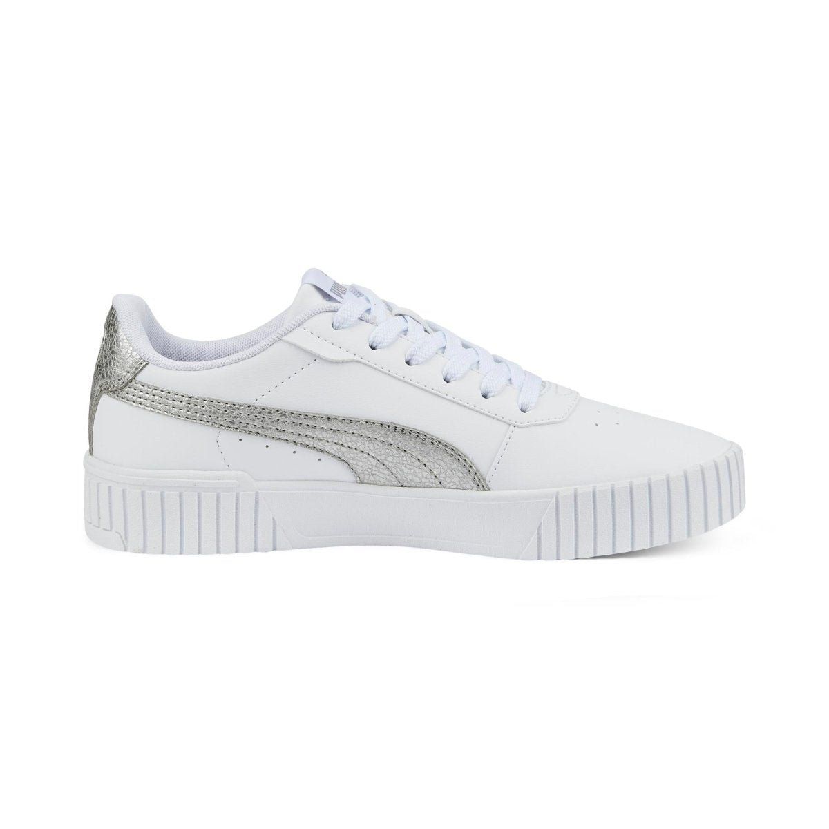 PUMA WOMEN'S CARINA 2.0 DISTRESSED WHITE SHOES