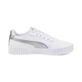 PUMA WOMEN'S CARINA 2.0 DISTRESSED WHITE SHOES