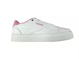 REEBOK WOMEN'S COURT PLATFORM WHITE/PINK SHOES