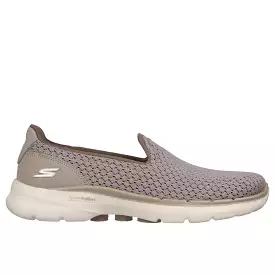 SKECHERS WOMEN'S GOWALK 6 TAUPE WALKING SLIP-ON SHOE