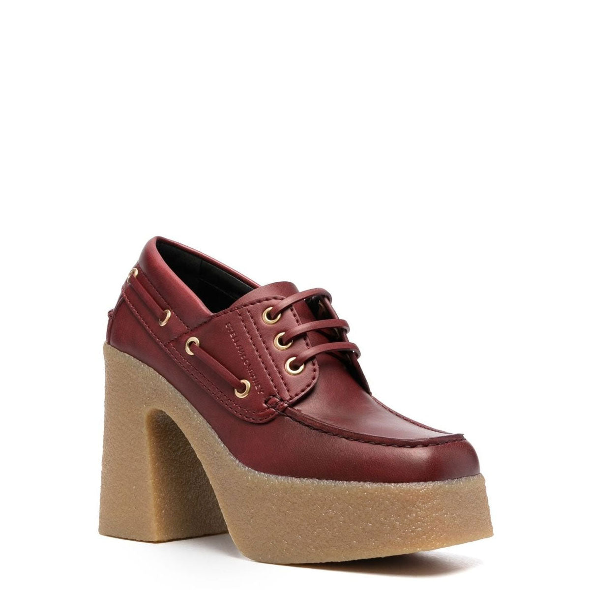 Skyla Lace Chunky Heel Loafer, Bordeaux