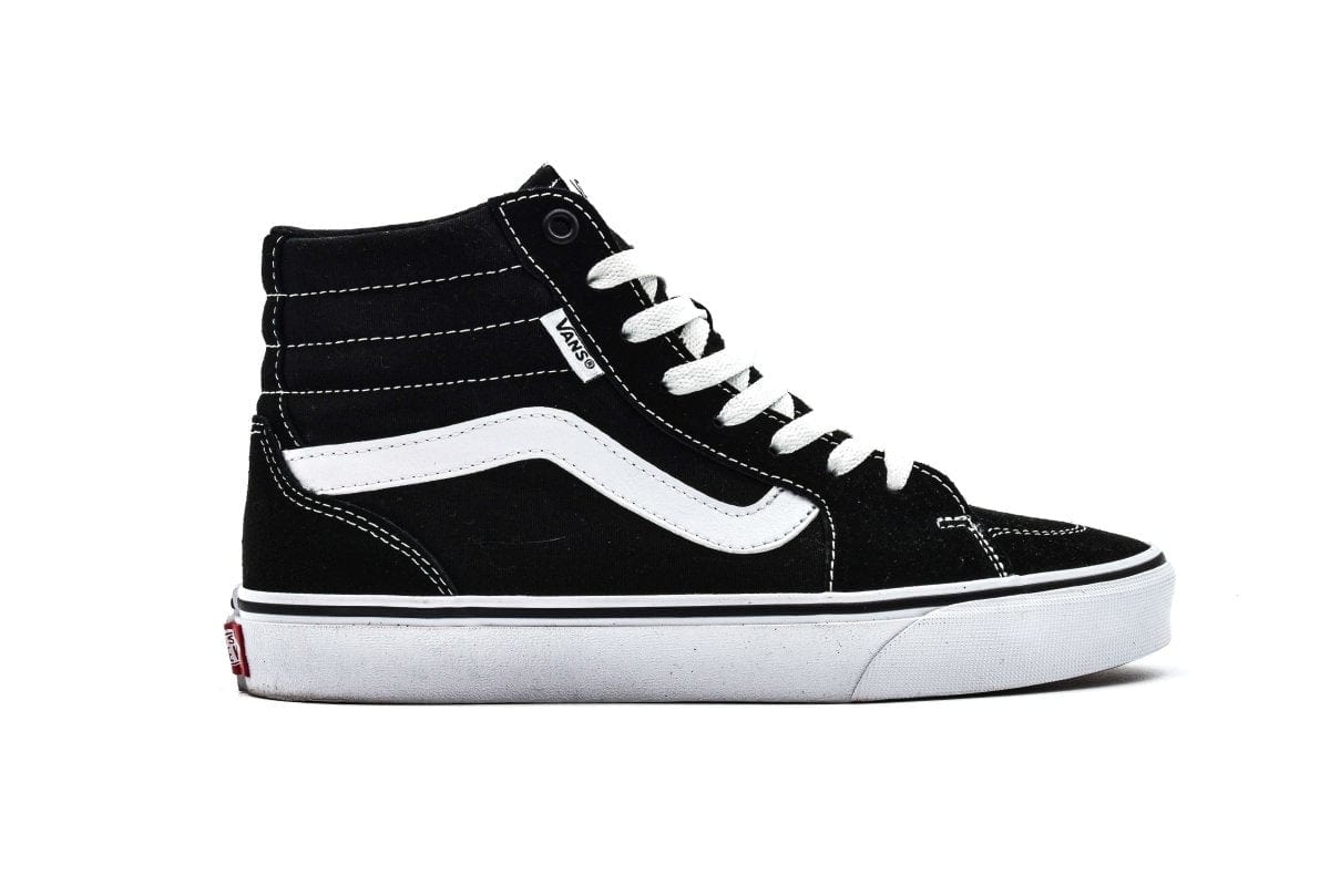 VANS WOMEN'S FILMORE HIGH BLACK/WHITE SHOES