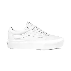 VANS WOMEN'S WARD PLATFORM WHITE SHOES