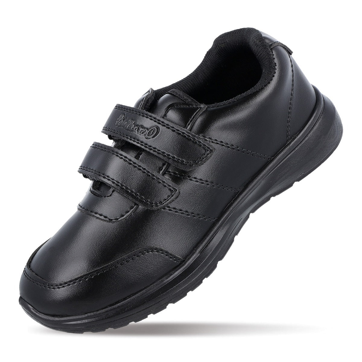 Walkaroo kids School Shoes -WV502 Black