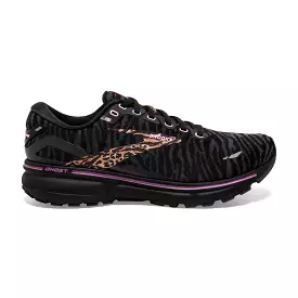 Women's Brooks Ghost 15, Black/Spring Crocus/Sunburn, 6 B Medium