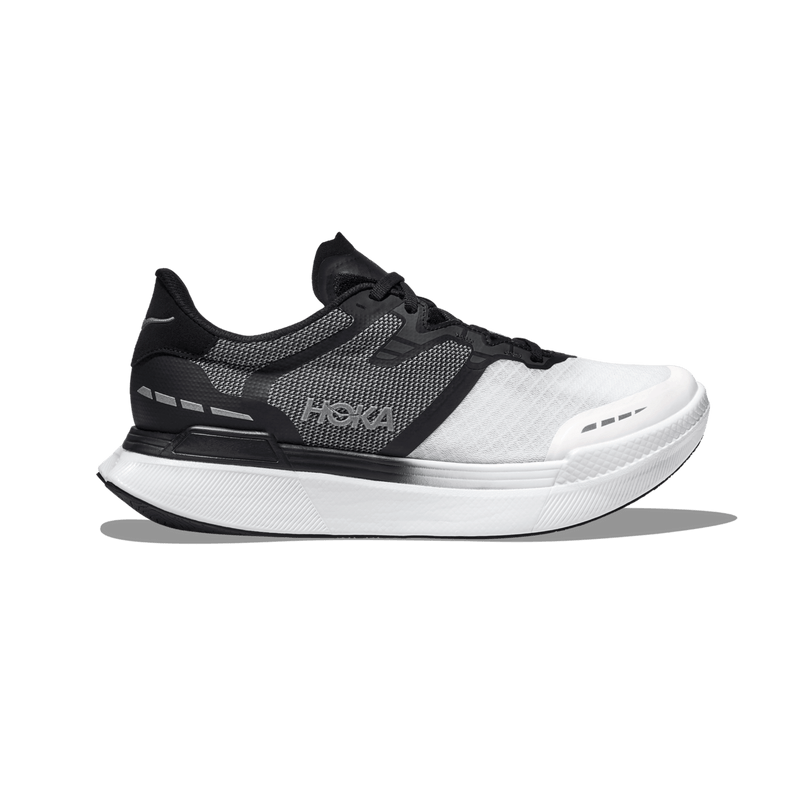 Women's Hoka One One Transport X, Black/White, 8 B Medium