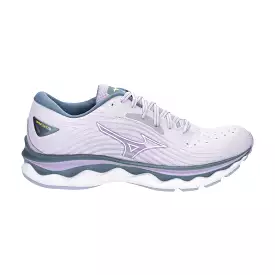 Women's Mizuno Wave Sky 6, Pastel Lilac/White, 9 B Medium