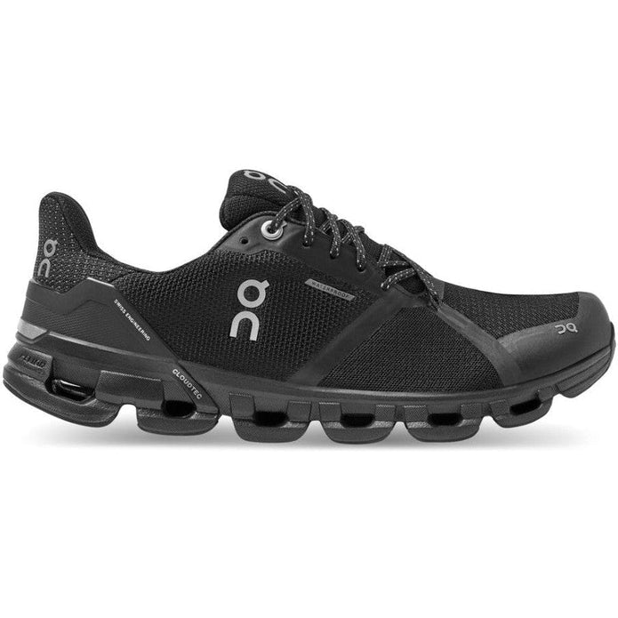 Women's On Cloudflyer Waterproof, Black/Lunar, 10 B Medium