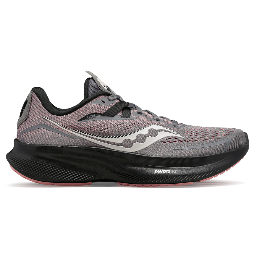 Women's Saucony Ride 15, Charcoal/Shell, 10.5 B Medium