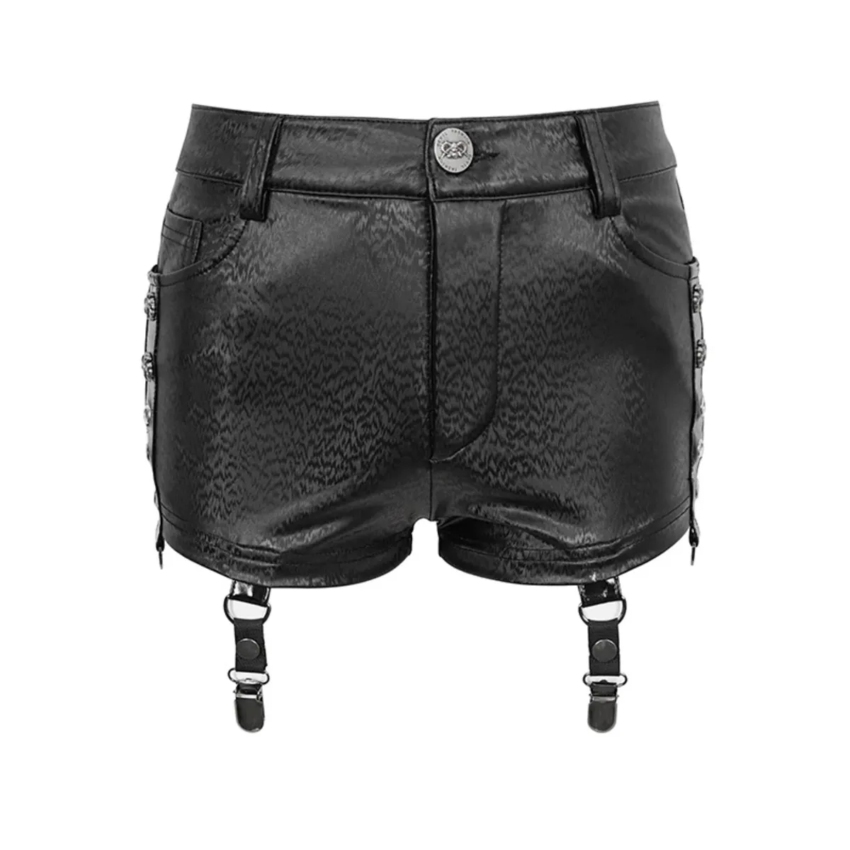 women's shorts DEVIL FASHION - STARLET SHORTS WITH FISHNET LEGWARMERS - PT162  -  Metal-shop